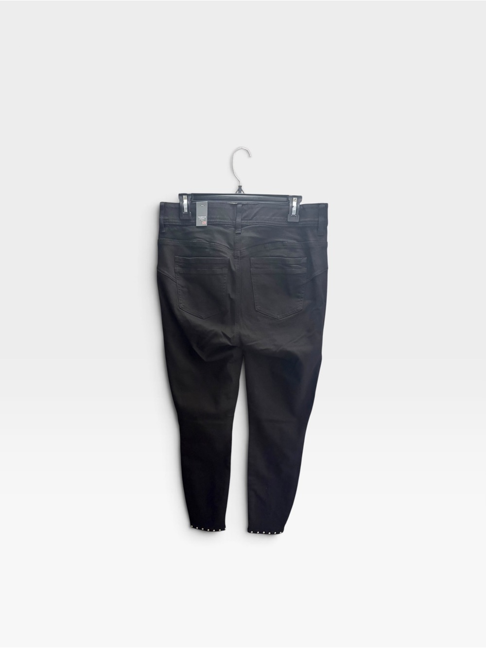 Torrid Bombshell Skinny Premium Stretch High-Rise Jean Black Studded sz 12 - Picture 3 of 9